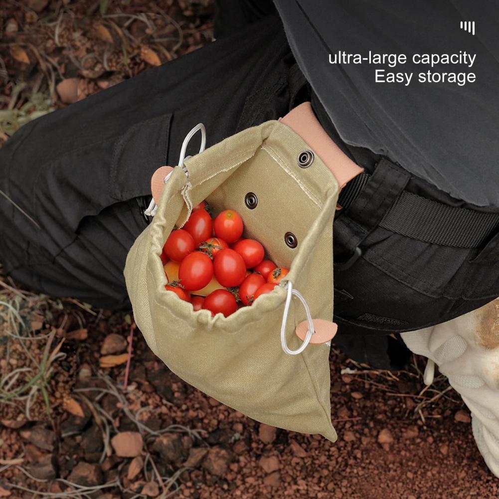 Outdoor Picking Multifunctional Bag Hanging Waist Kit Waist Strap Bag Folding Canvas Kit Canvas Fruit Harvest Pouch For