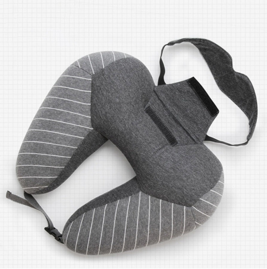 Ergonomisk u-formad nack- och ryggkudde