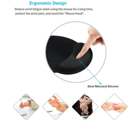 Ergonomisk musmatta med gelstöd