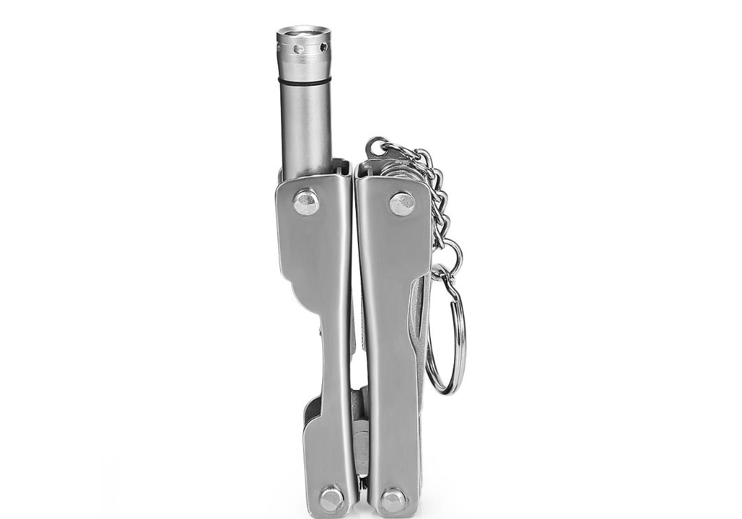 Outdoor SOS box emergency box small iron box camping multi-purpose tool emergency equipment set - A
