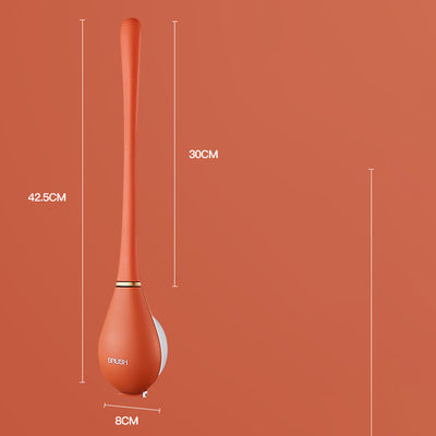 Toalettborste av silikon - Orange