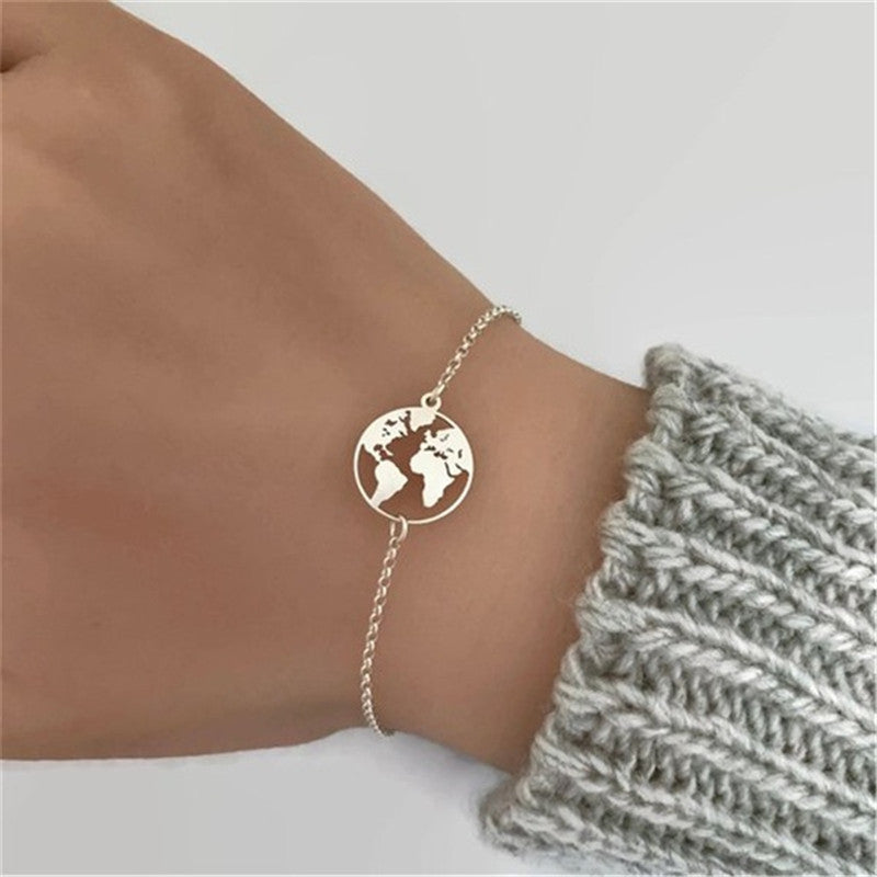 Earth armband - Silver