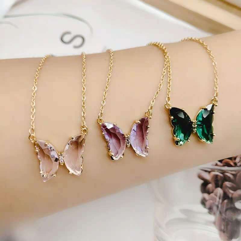 Halsband Crystal Butterfly