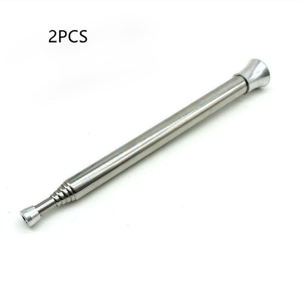 Outdoor Camping Portable Telescopic Fire Blower - Stainless steel2pcs