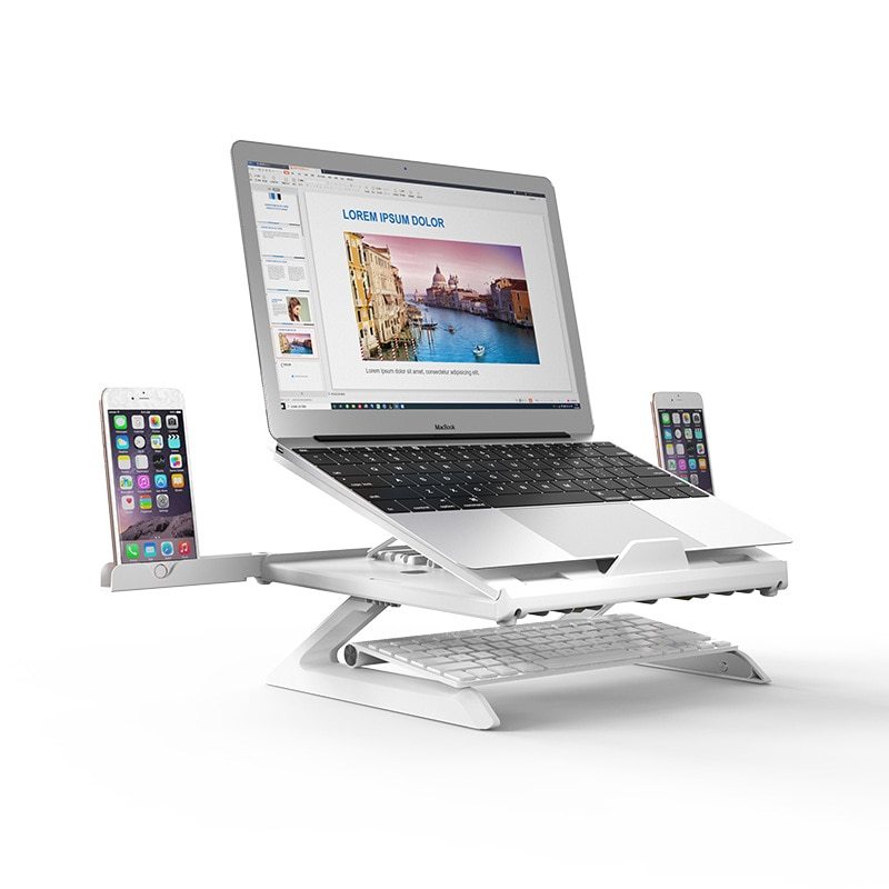 Justerbart multifunktionellt laptopstativ
