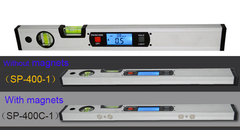 Magnetic angle meter angle ruler digital display level ruler electronic level ruler digital slope meter 400MM angle