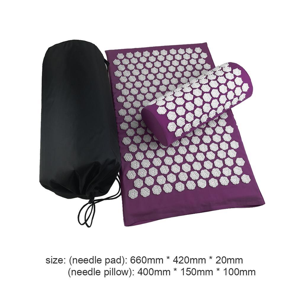 Lotus akupressur kudde och yogamatta