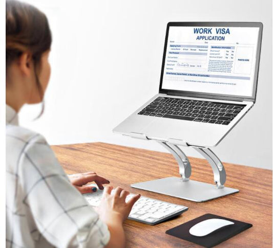 Justerbart laptop- och surfplattestativ med kylning