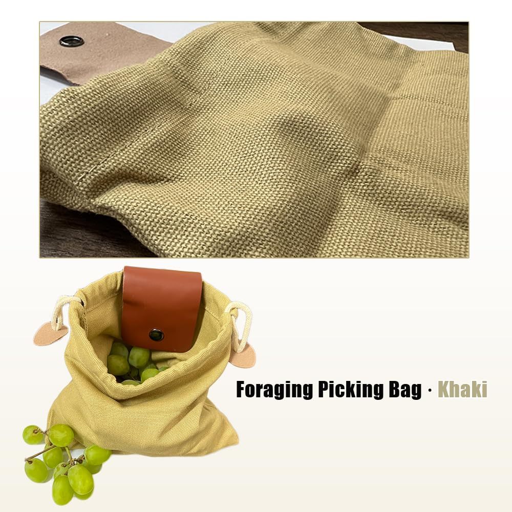 Outdoor Picking Multifunctional Bag Hanging Waist Kit Waist Strap Bag Folding Canvas Kit Canvas Fruit Harvest Pouch For