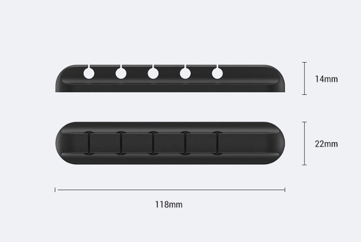 Silicone Cable Organizer Clips, 2-Pack