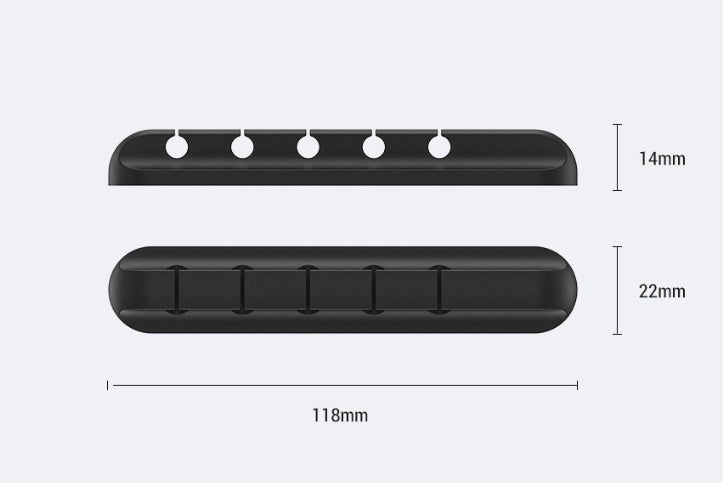 Silicone Cable Organizer Clips, 2-Pack