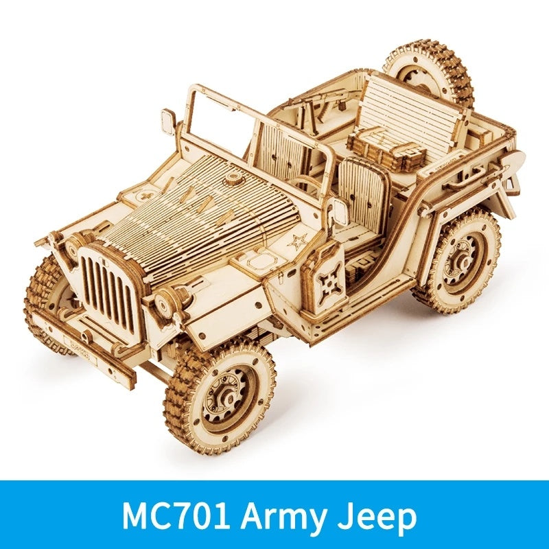 Robotime 3D Wooden Puzzle Prime Steam Express Model DIY Kit Puzzle Toy - MC701